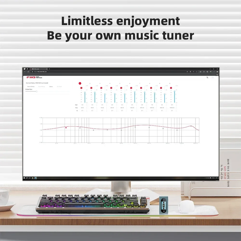 KA15 Portable USB DAC AMP Headphone Amplifier Dongle Desktop Mode Hi-Res Audio D