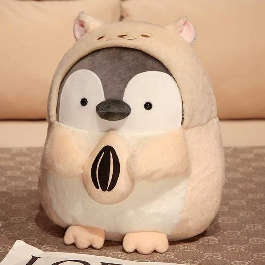 25Cm-45Cm New Big Cute Penguin with Melon Seeds Plush Doll Cartoon Animal Plush