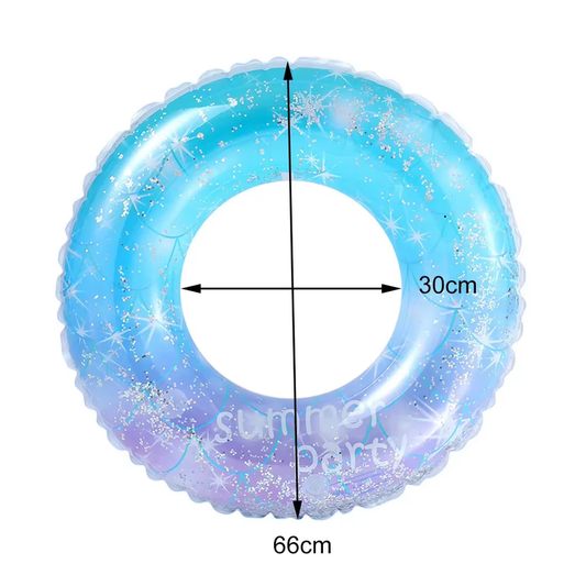 Swimming Ring Sequin Starry Sky for Kids Adult Children Inflatable Pool Foats Tu