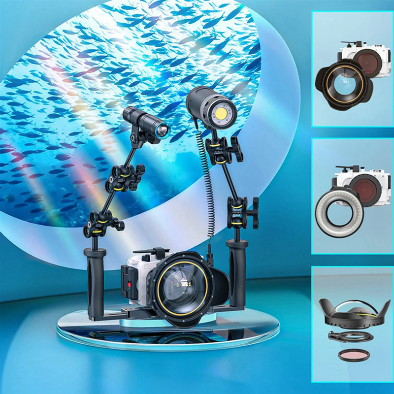 A05R for SLR Camera 67Mm Portable Waterproof Wide Angle Dome Port Lens Housing C