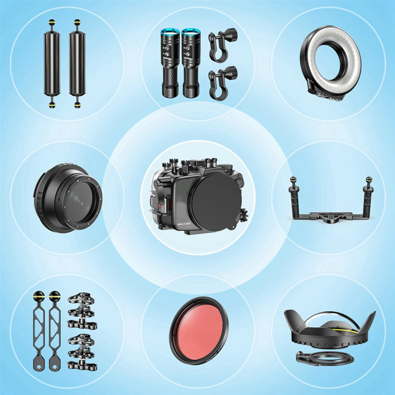 A05R for SLR Camera 67Mm Portable Waterproof Wide Angle Dome Port Lens Housing C