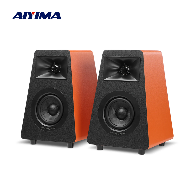 S30 Active Bookshelf Speakers Bluetooth 5.3 Wooden 100W Studio Monitor Speakers