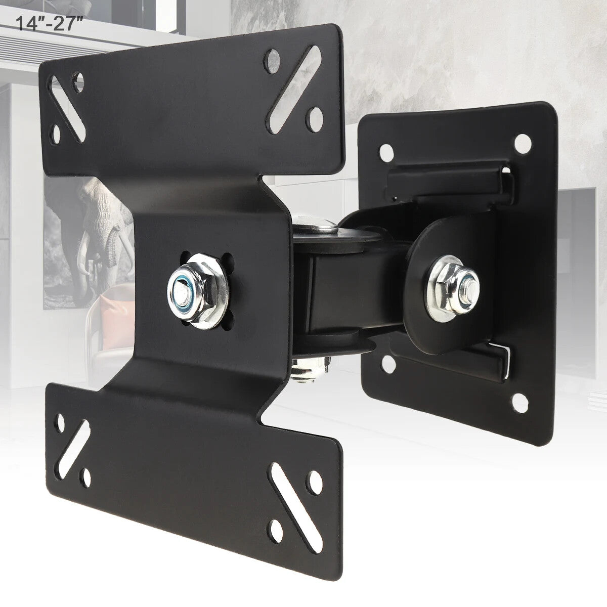 Universal Adjustable TV Wall Mount Bracket Flat Panel 180 Degree Rotation with