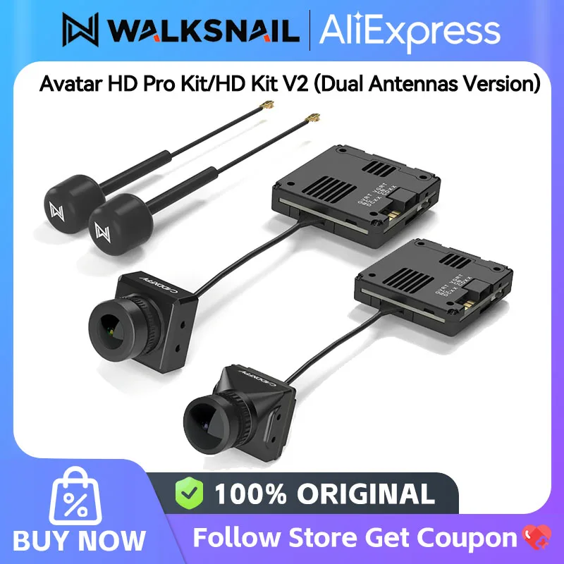 Walksnail Avatar HD Kit V2 / Avatar HD Pro Kit (Dual Antennas Version) Gyroflow+