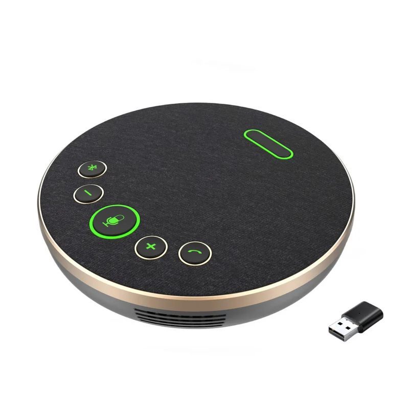 USB Conference Microphone Omnidirectional Tabletop Wireless Speakerphone 360 Vo