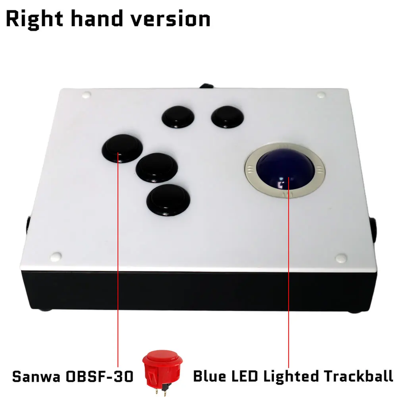 R6 USB Arcade Game Trackball Controller for MAME Retroarch Raspberry Pi PC