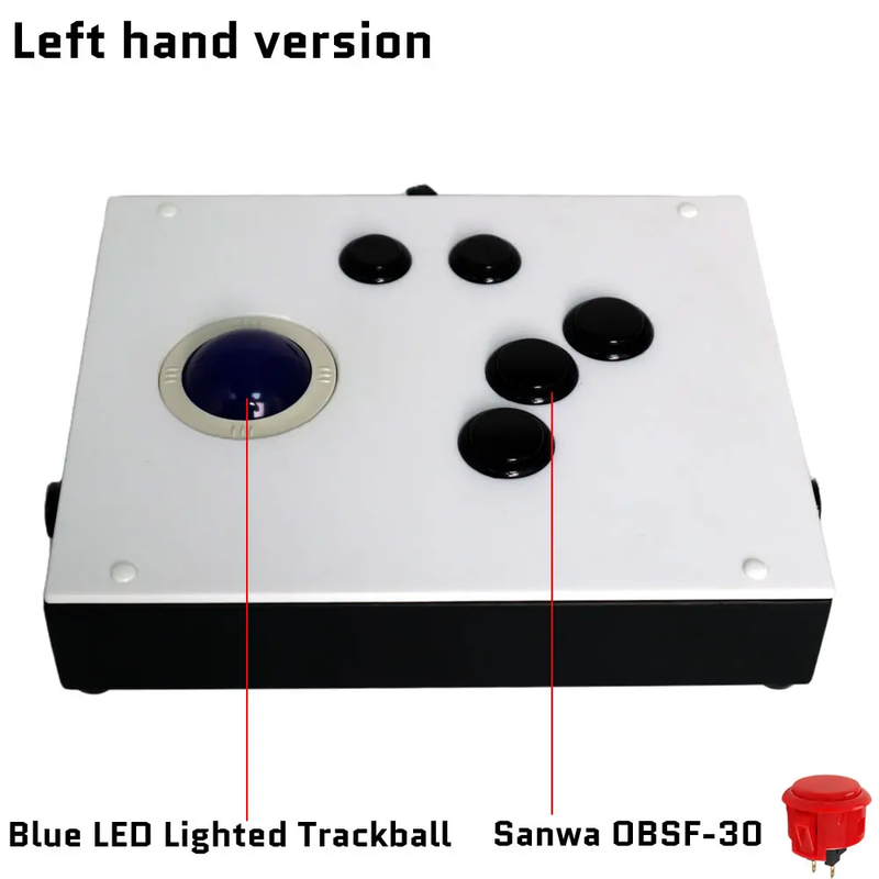 R6 USB Arcade Game Trackball Controller for MAME Retroarch Raspberry Pi PC
