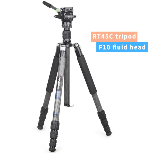 RT45C Portable Carbon Fiber Tripod Professional Travel Lightweight Monopod for D