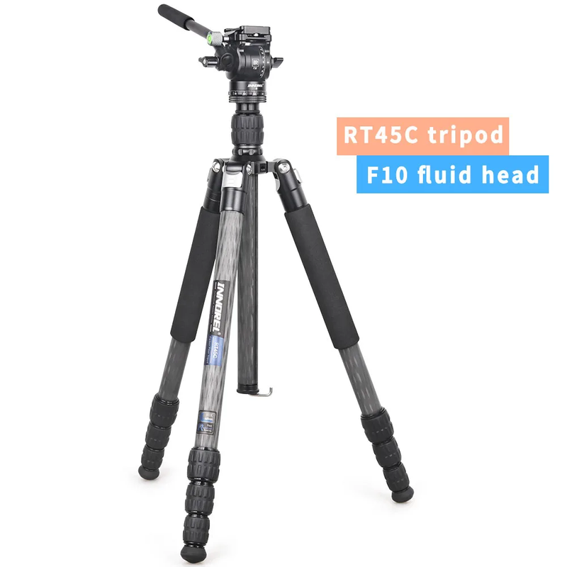 RT45C Portable Carbon Fiber Tripod Professional Travel Lightweight Monopod for D