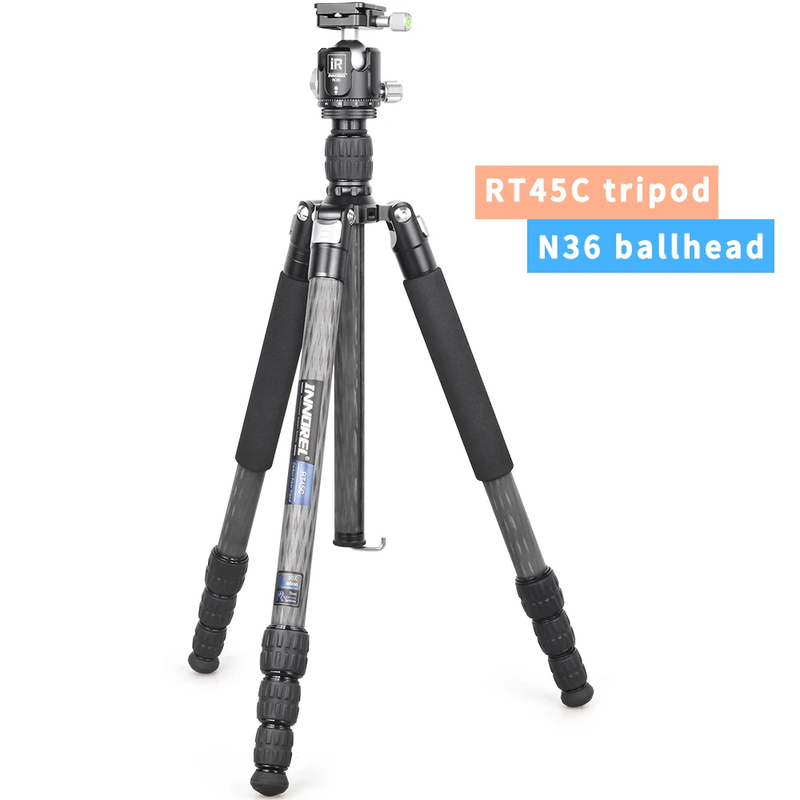 RT45C Portable Carbon Fiber Tripod Professional Travel Lightweight Monopod for D
