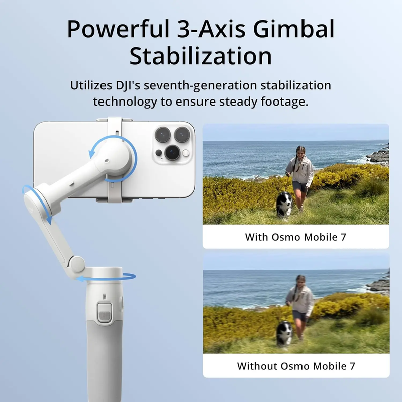 Osmo Mobile 7 Osmo Mobile 7P Smartphone Gimbal Stabilizer, 3 Axis Mobile Phone G