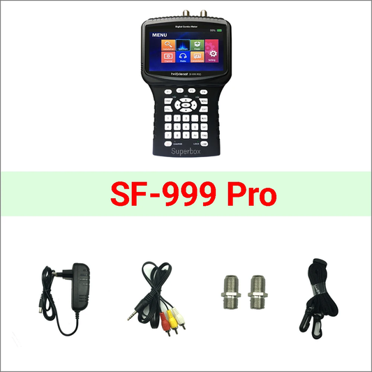 HD Combo Signal Meter Twinkler SF-999 Pro 4.3'' Screen CCTV Camera DVB S2 DVB T2