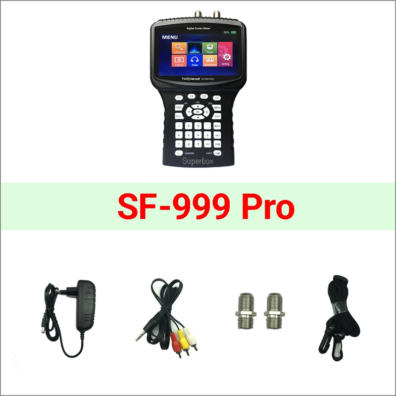 HD Combo Signal Meter Twinkler SF-999 Pro 4.3'' Screen CCTV Camera DVB S2 DVB T2