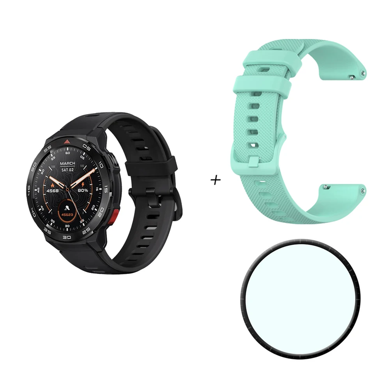 GS Pro Smartwatch GPS Positioning 1.43Inch AMOLED HD Screen 5ATM Waterproof Blue