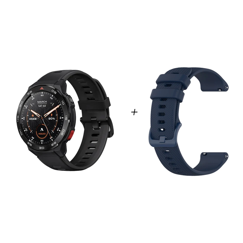 GS Pro Smartwatch GPS Positioning 1.43Inch AMOLED HD Screen 5ATM Waterproof Blue