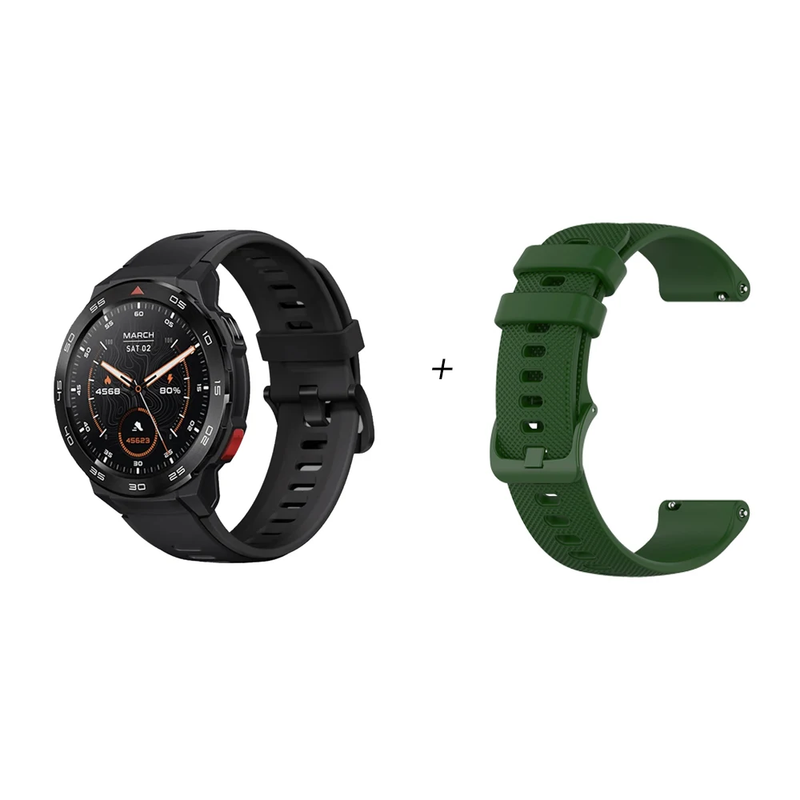 GS Pro Smartwatch GPS Positioning 1.43Inch AMOLED HD Screen 5ATM Waterproof Blue