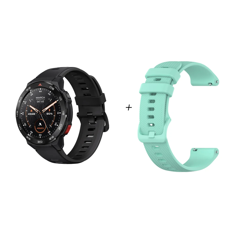 GS Pro Smartwatch GPS Positioning 1.43Inch AMOLED HD Screen 5ATM Waterproof Blue