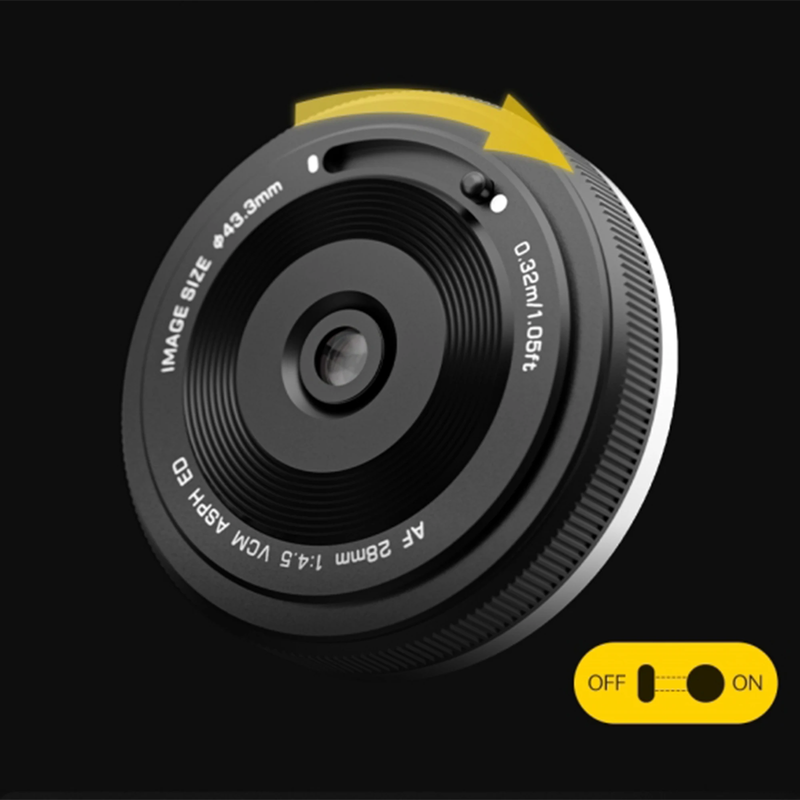 AF 28Mm F4.5 Full Frame Pancake Lens Camera Lens for Sony E-Mount Fujifilm X Nik