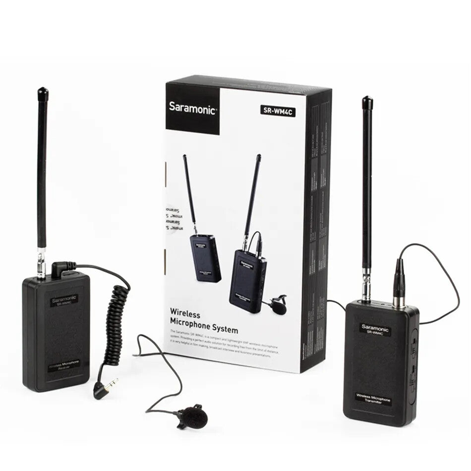 Saramonic SR-WM4C Compact and Lightweight VHF Wireless Microphone for Film