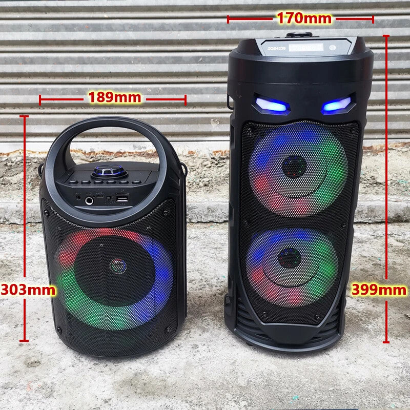 30W Wireless Column Big Power Stereo Portable Bluetooth Speaker Subwoofer Bass