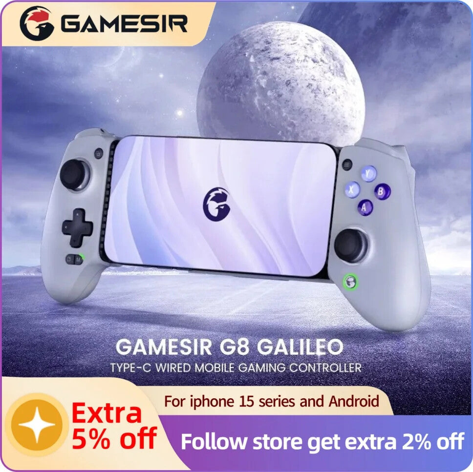 GameSir G8 Galileo Gamepad Mobile Phone Controller with Hall Effect Stick for