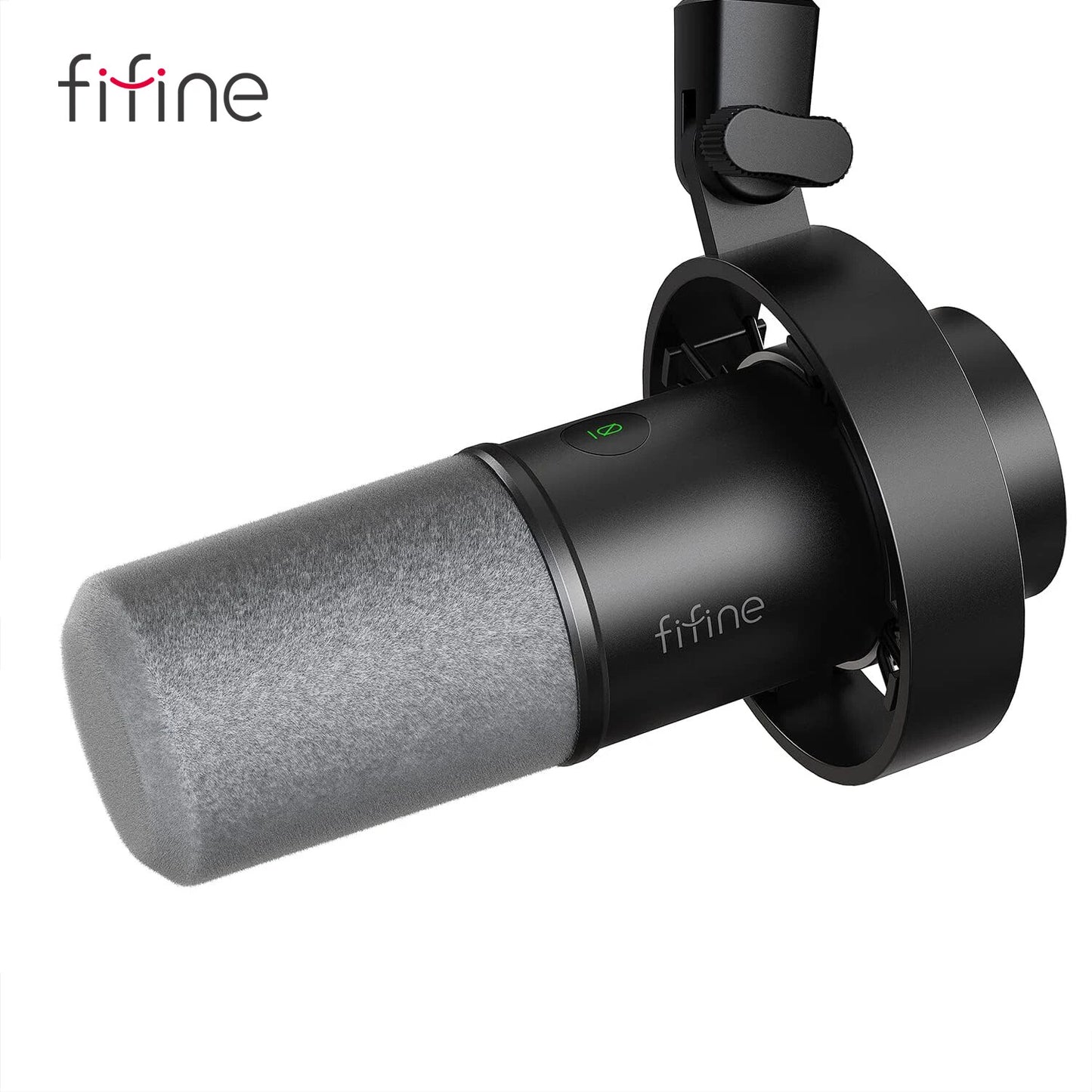 FIFINE Recording Microphone with Mute/Volume Gain/Monitor,Dynamic USB/XLR Metal