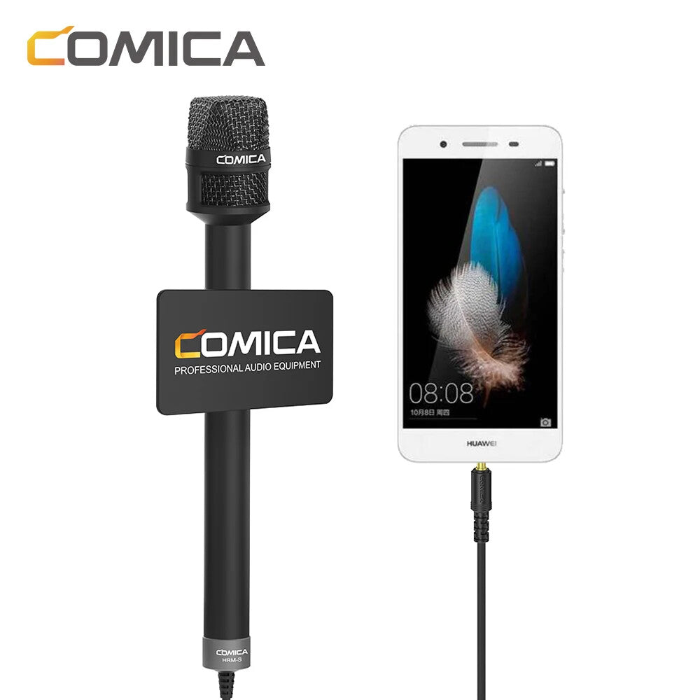 COMICA HRM-S Reporter/Interview Microphone for Smartphone is specially designed