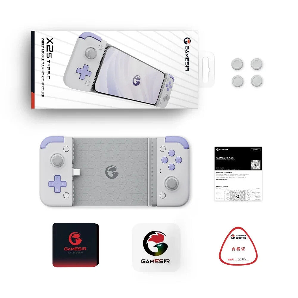 Gamesir X2s Type-c Wired Hall Effect Joystick Mobile Game Controller Gamepad for