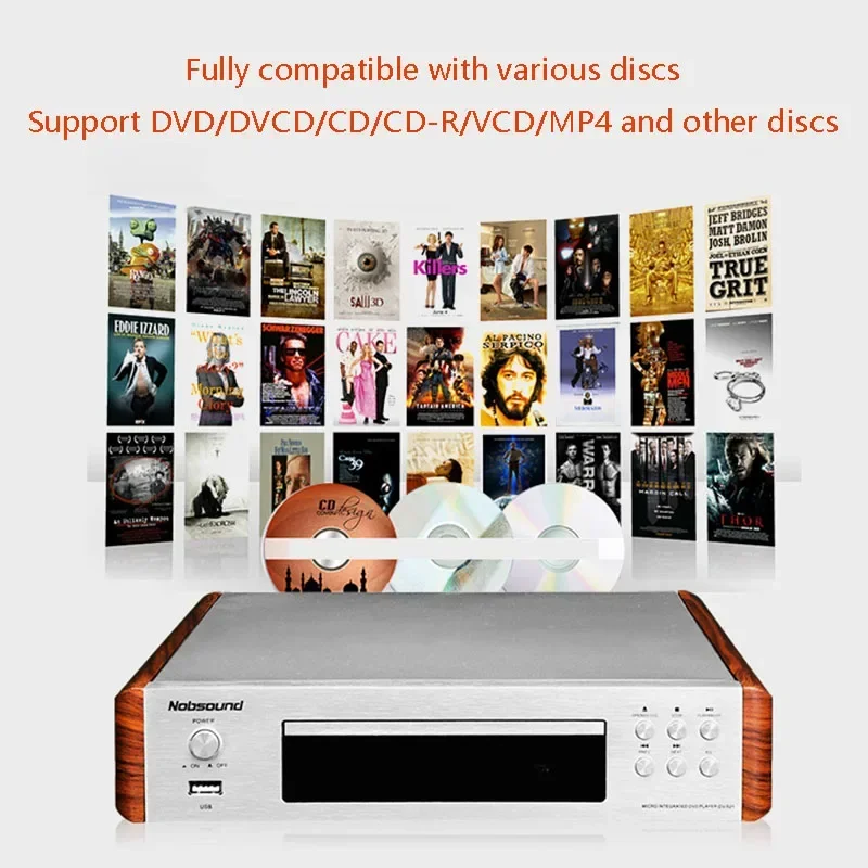 DVD/CD Player Retro EVD/VCD/CD Home Player 5.1 Channel USB Read 1080P Home Theat