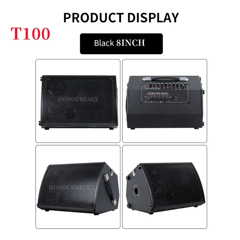 100W High-Power Electric Guitar Amplifier Portable Bluetooth Speaker Outdoor Mul