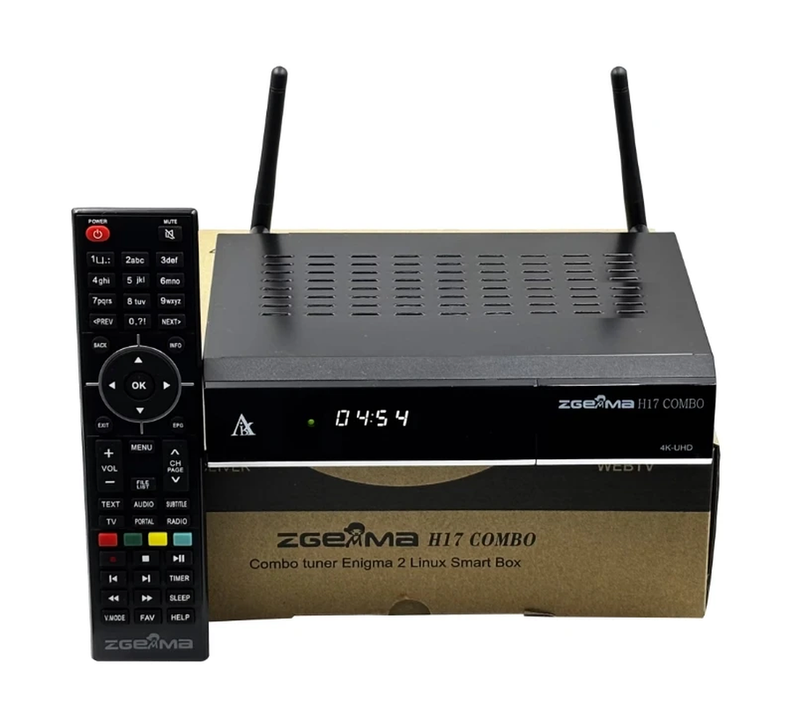 [Genuine]2025Newest ZGEMMA H17 COMBO 4K UHD-2160P Dual-Mode Satellite TV Receive