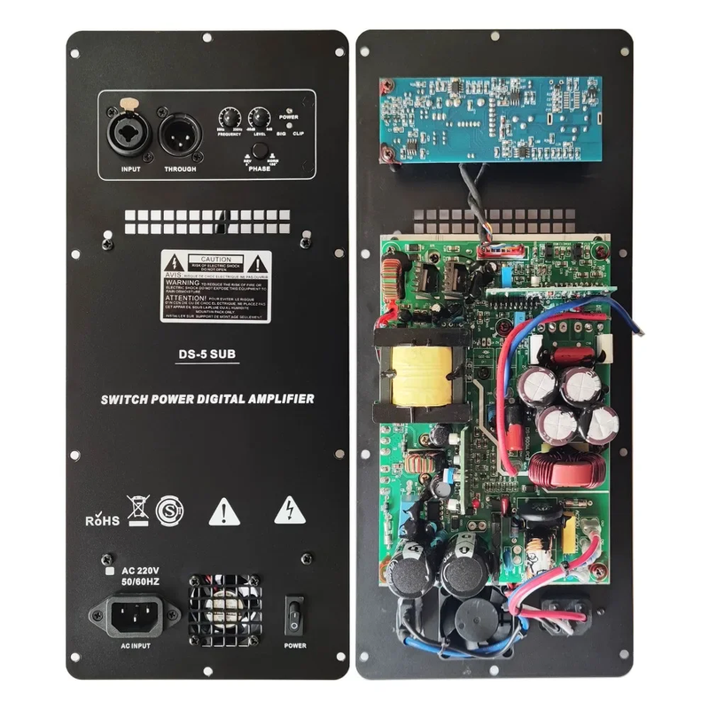110V 220V Class D 500W Digital Heavy Power Amplifier Hifi Audio Module Active Pu