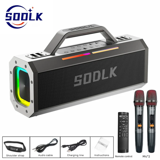 SODLK 150W Portable TWS Subwoofer Waterproof Sound Column Wireless NFC Bluetooth