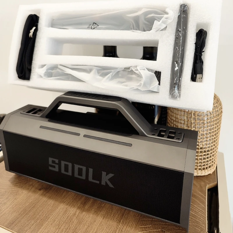 SODLK 150W Portable TWS Subwoofer Waterproof Sound Column Wireless NFC Bluetooth