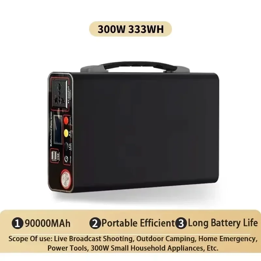 90Ah 300W 220V Lifepo4 Power Bank External Power Bank Home Outdoor Camping Lapto