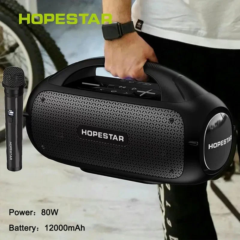 Hopestar A50 80W Bluetooth Speaker High Power Outdoor Portable Wireless Column M