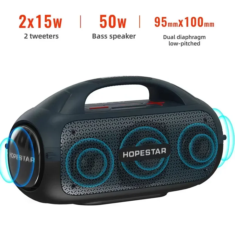 Hopestar A50 80W Bluetooth Speaker High Power Outdoor Portable Wireless Column M