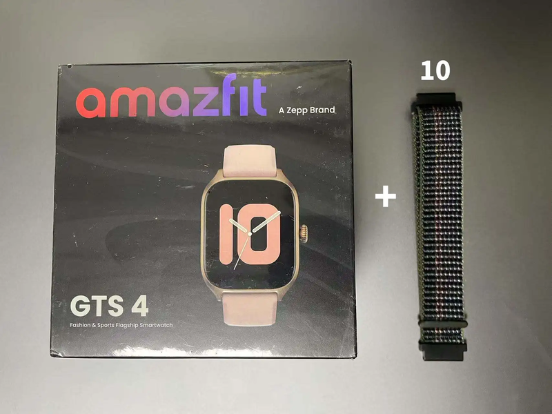 Free Smart Watch Strap + GTS 4 Women Smartwatch Zepp OS 42Mm GPS Alexa Built-In