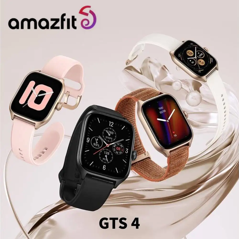 Free Smart Watch Strap + GTS 4 Women Smartwatch Zepp OS 42Mm GPS Alexa Built-In