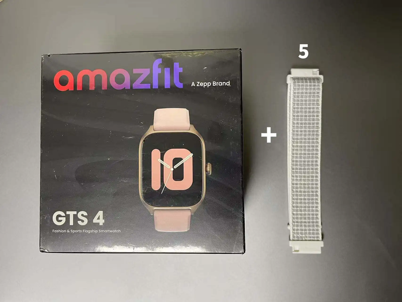 Free Smart Watch Strap + GTS 4 Women Smartwatch Zepp OS 42Mm GPS Alexa Built-In