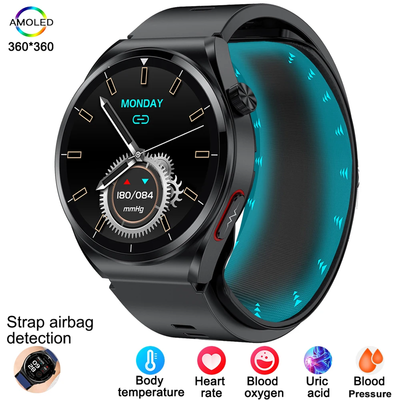 For Huawei GT 2025 New Air Pump Smart Watch Health Watch Heart Rate Thermometer