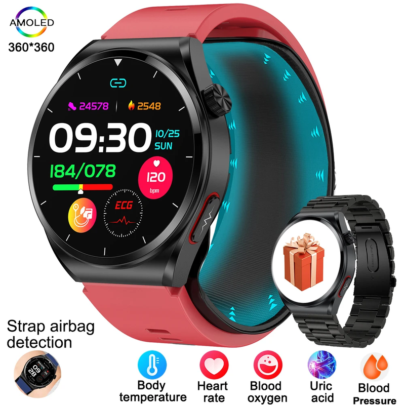 For Huawei GT 2025 New Air Pump Smart Watch Health Watch Heart Rate Thermometer