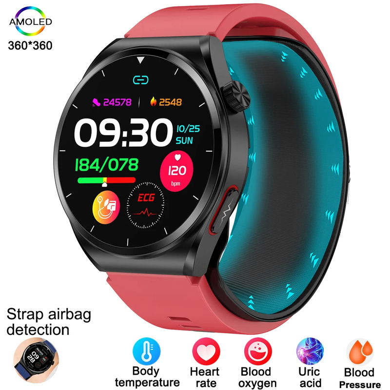 For Huawei GT 2025 New Air Pump Smart Watch Health Watch Heart Rate Thermometer