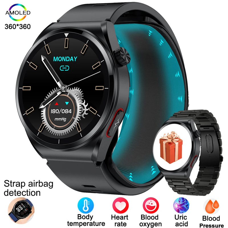 For Huawei GT 2025 New Air Pump Smart Watch Health Watch Heart Rate Thermometer