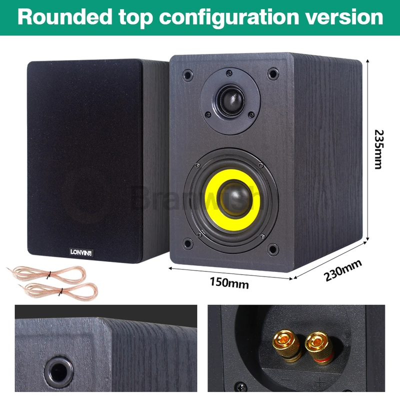 120W High-Power High-Fidelity Speaker Home HIFI Fever Passive Audio Home Theater