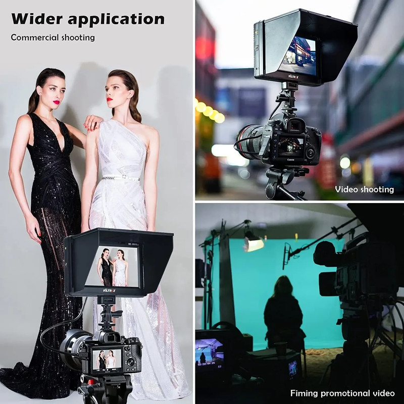 VILTROX DC-70II 7 Inch 4K HD Field On-Camera Monitor for Canon Nikon Sony DSLR C