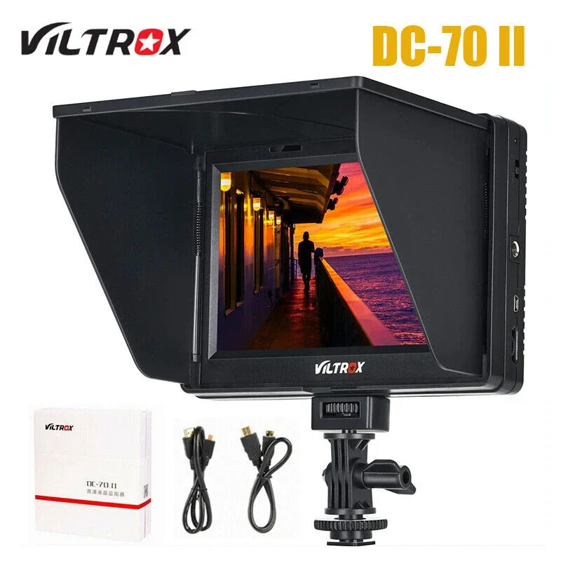 VILTROX DC-70II 7 Inch 4K HD Field On-Camera Monitor for Canon Nikon Sony DSLR C