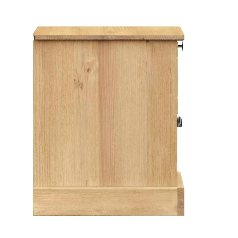 VIGO Bedside Cabinet 42X35X42 Cm Solid Pine Wood Nightstand for Bedroom Storage
