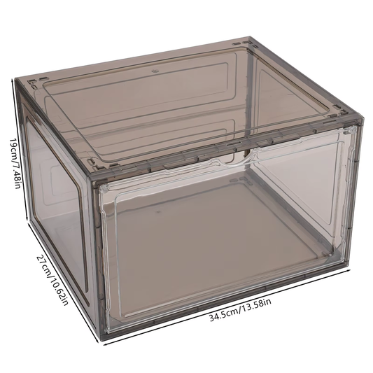 12Pcs Acrylic Transparent Shoe Box, Stackable Large Thickened Shoe Display Case,