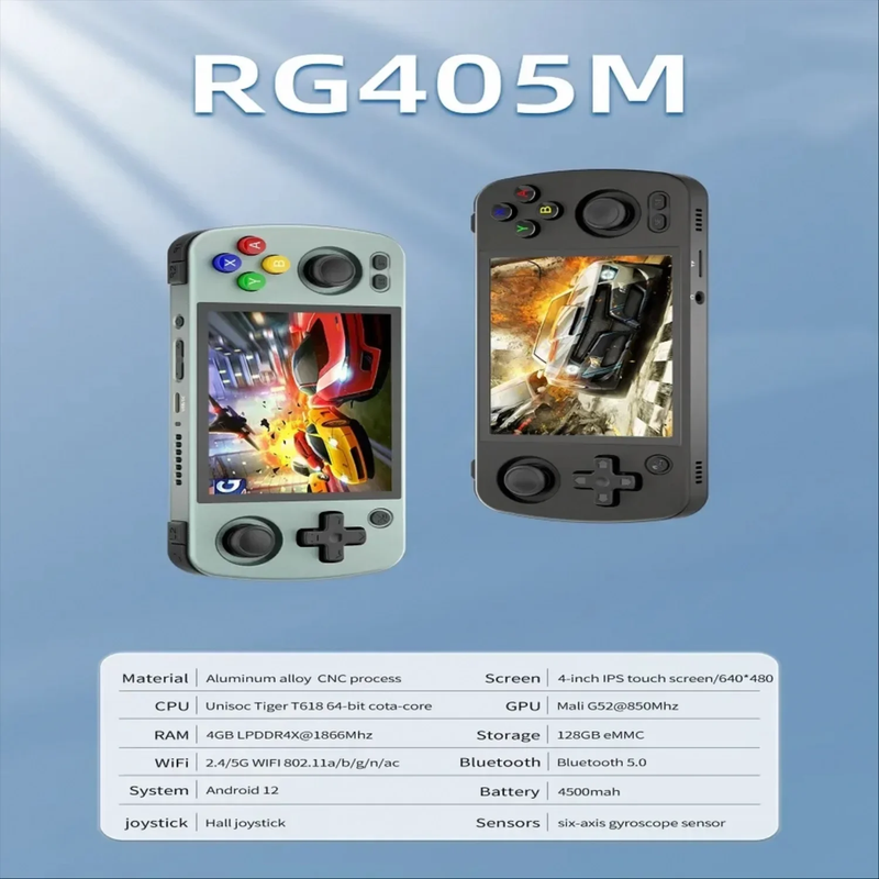 RG405M 4 INCH IPS HD Touch Screen Android 12 Handheld Video Game Retro Portable